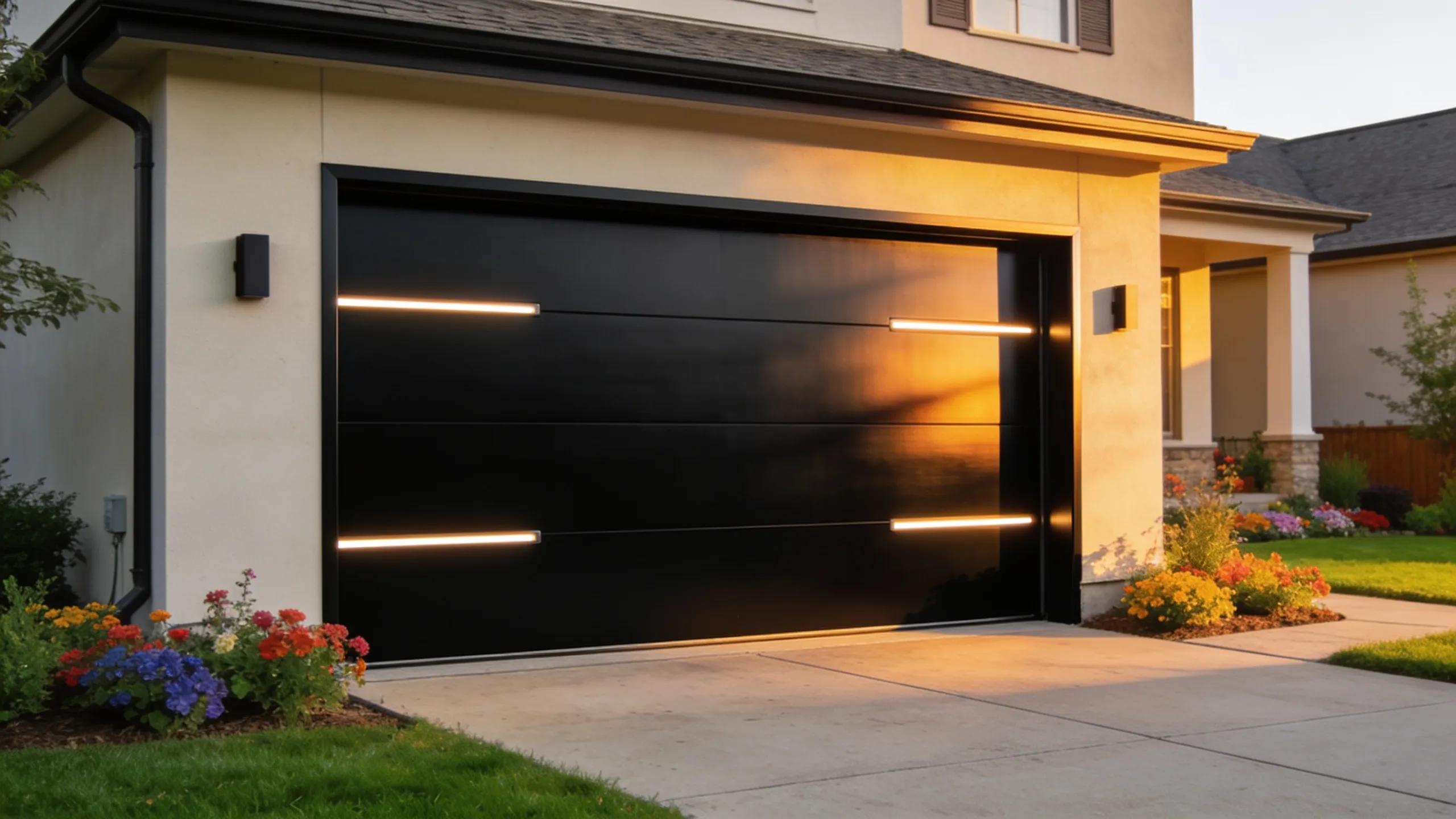 Illustration of a new garage door enhancing the curb appeal of a lovely home, showcasing the benefits of replacement